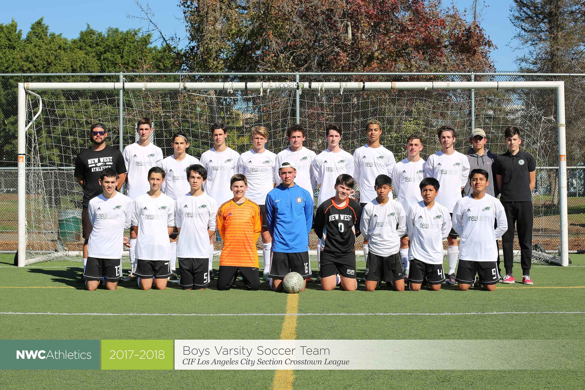 2017-2018 New West Charter Eagles Boys Varsity Soccer Team