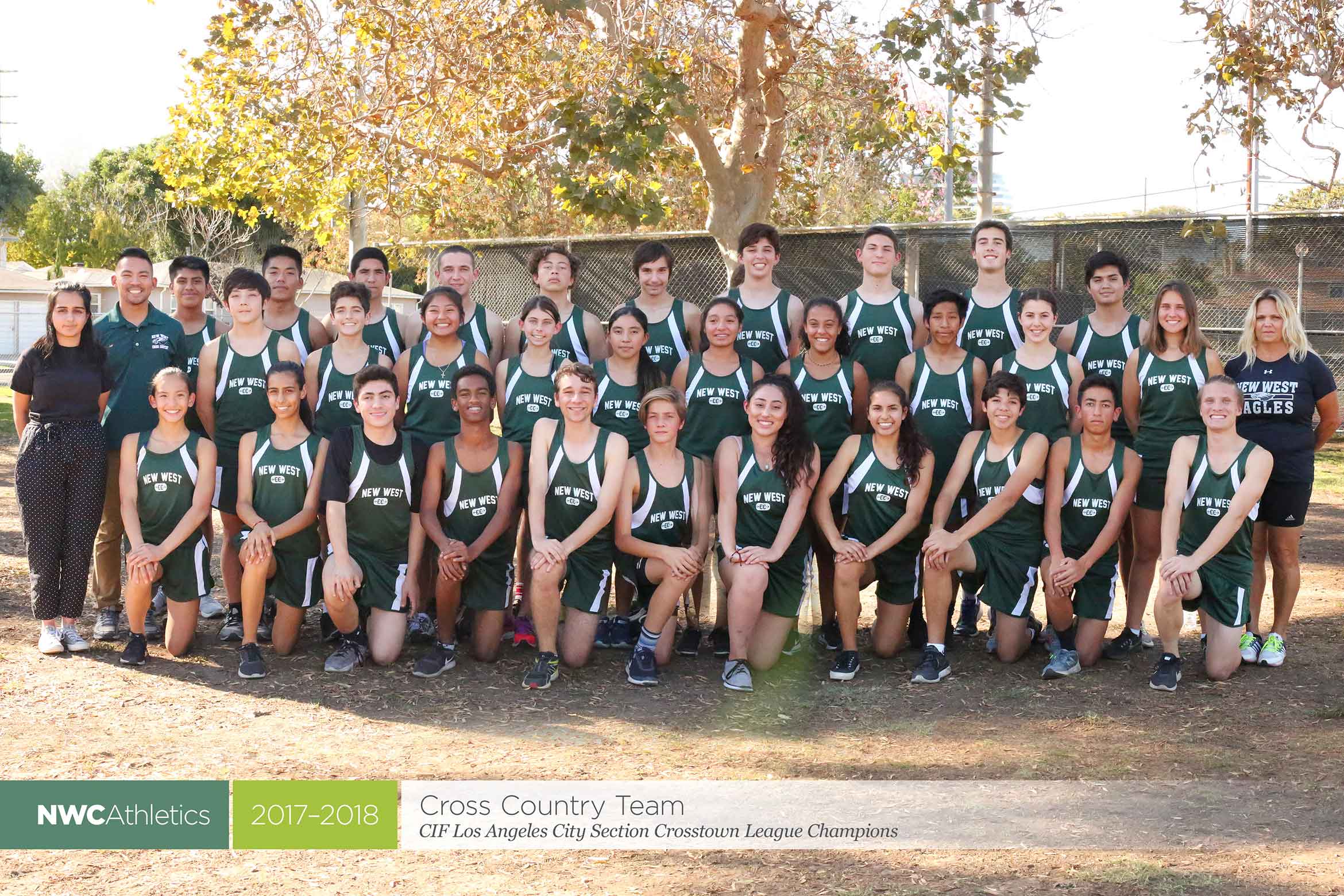 2017-2018 New West Charter Eagles Cross Country Team