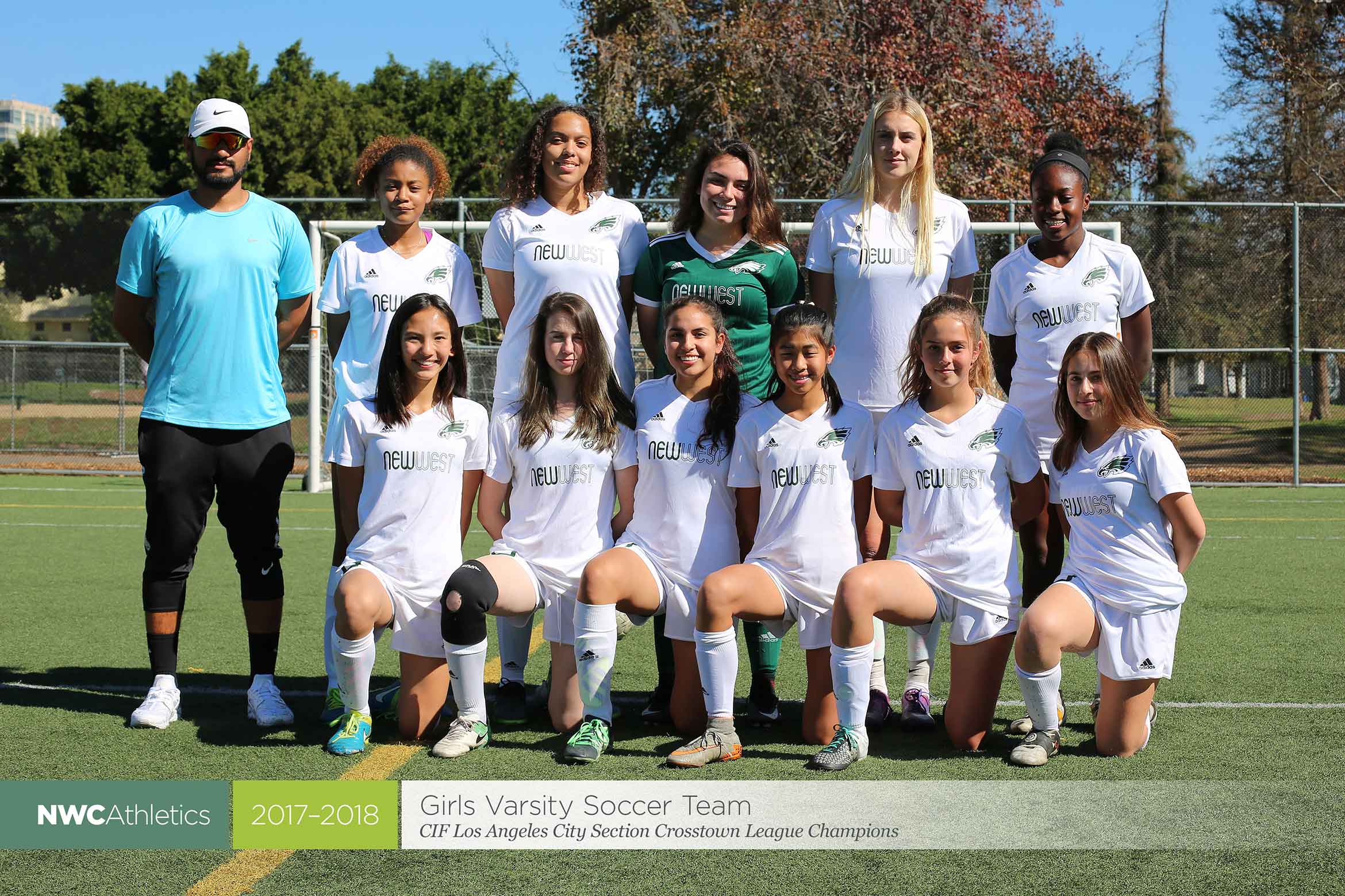 2017-2018 New West Charter Eagles Girls Varsity Soccer Team