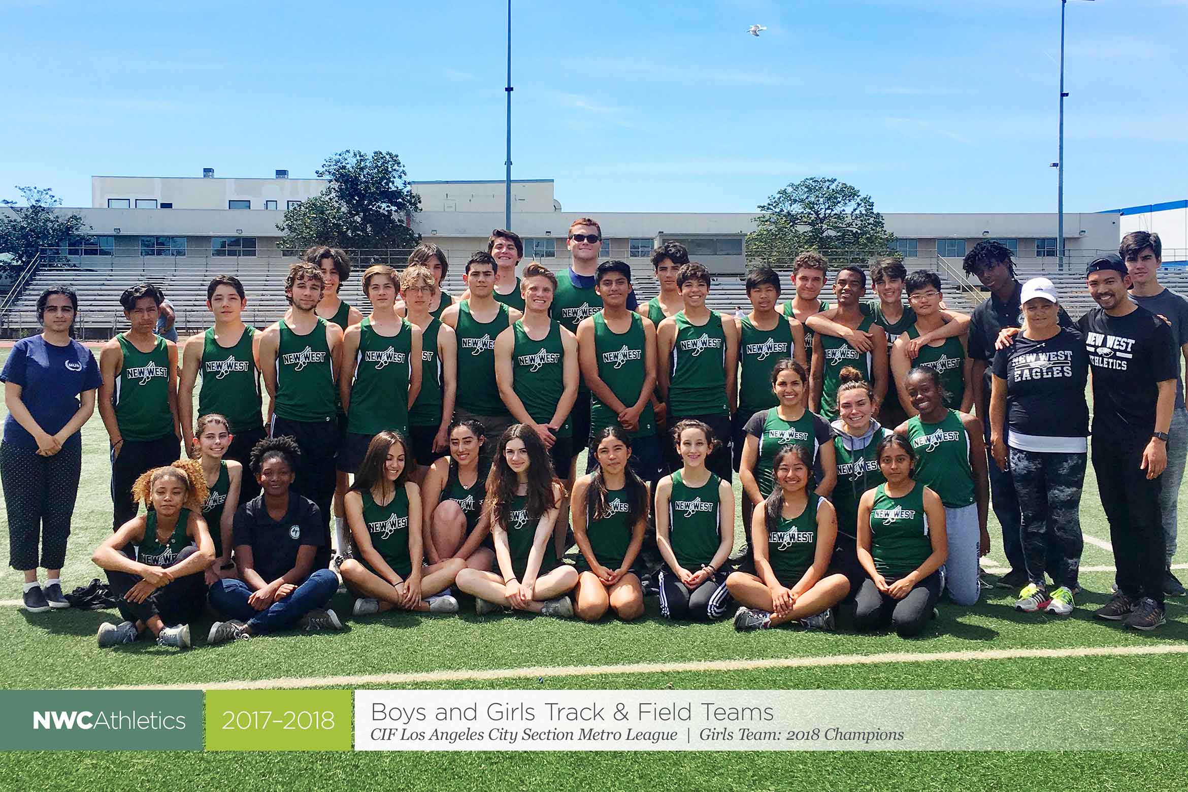 2017-2018 New West Charter Eagles Boys and Girls Track & Field Team