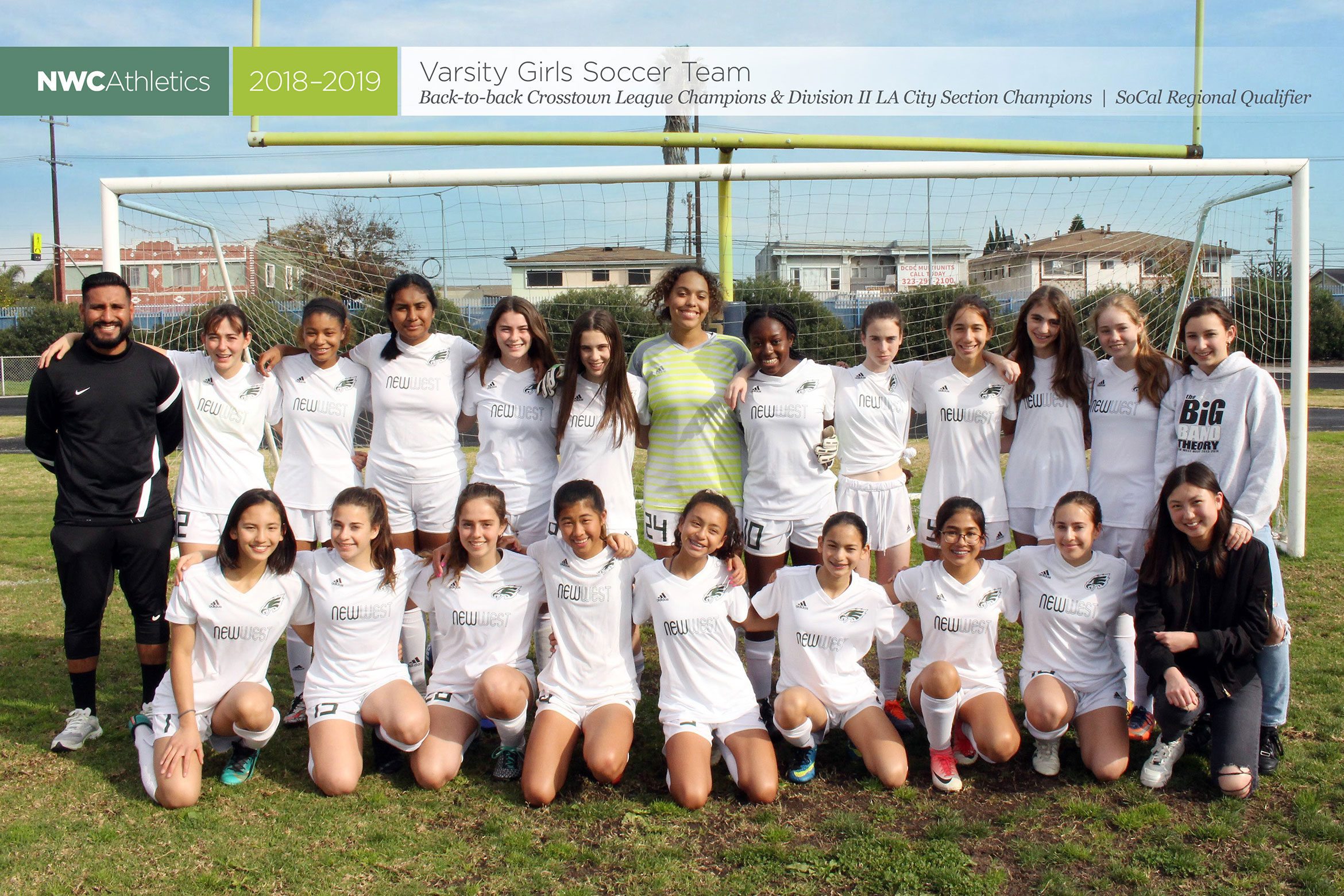 2018-2019 New West Charter Eagles Girls Varsity Soccer Team