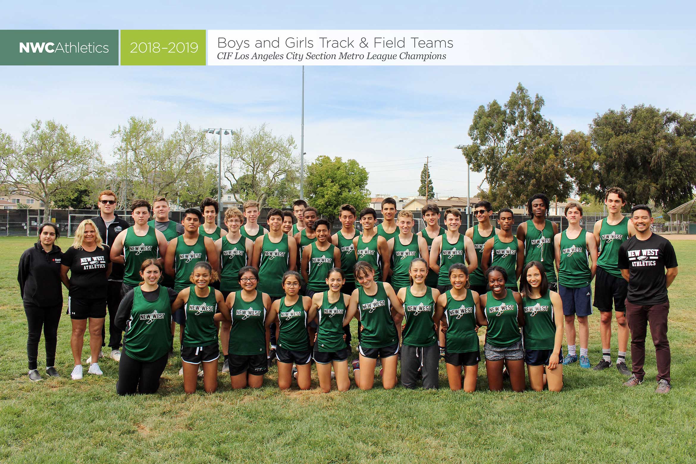 2018-2019 New West Charter Eagles Track & Field Team