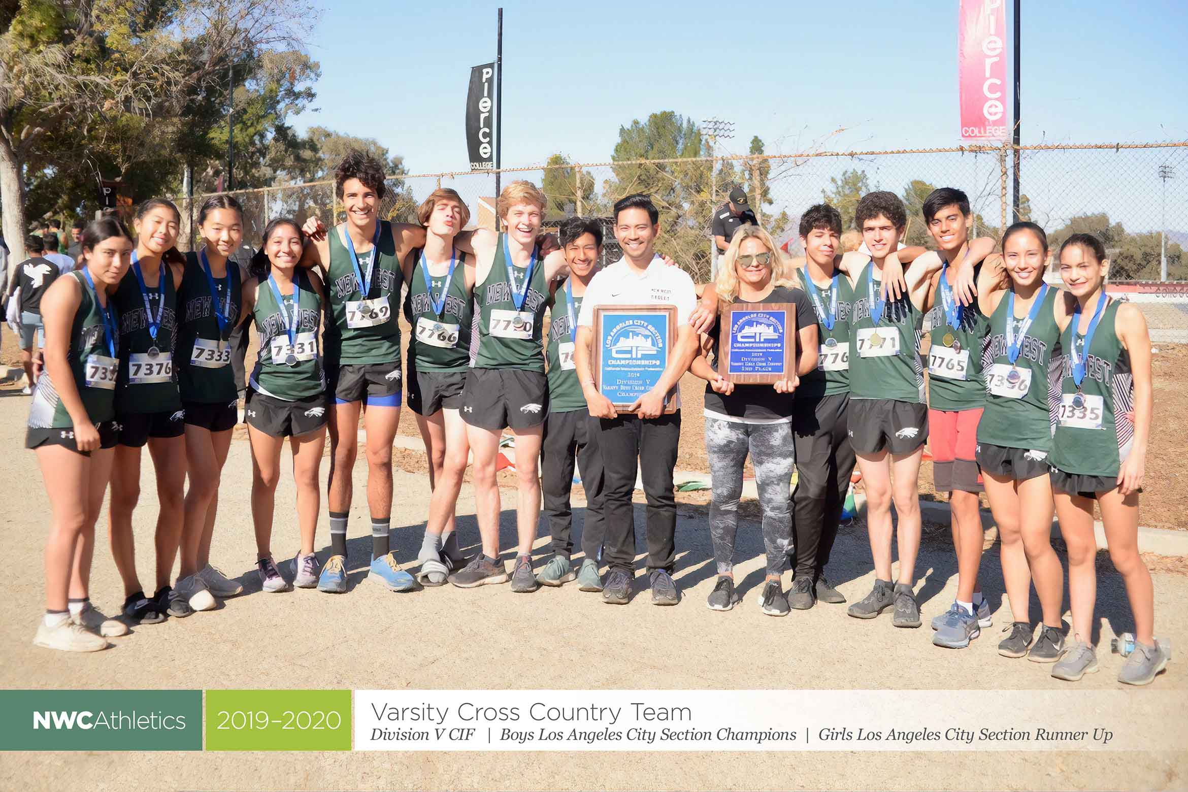 2019-2020 New West Charter Eagles Cross Country Team