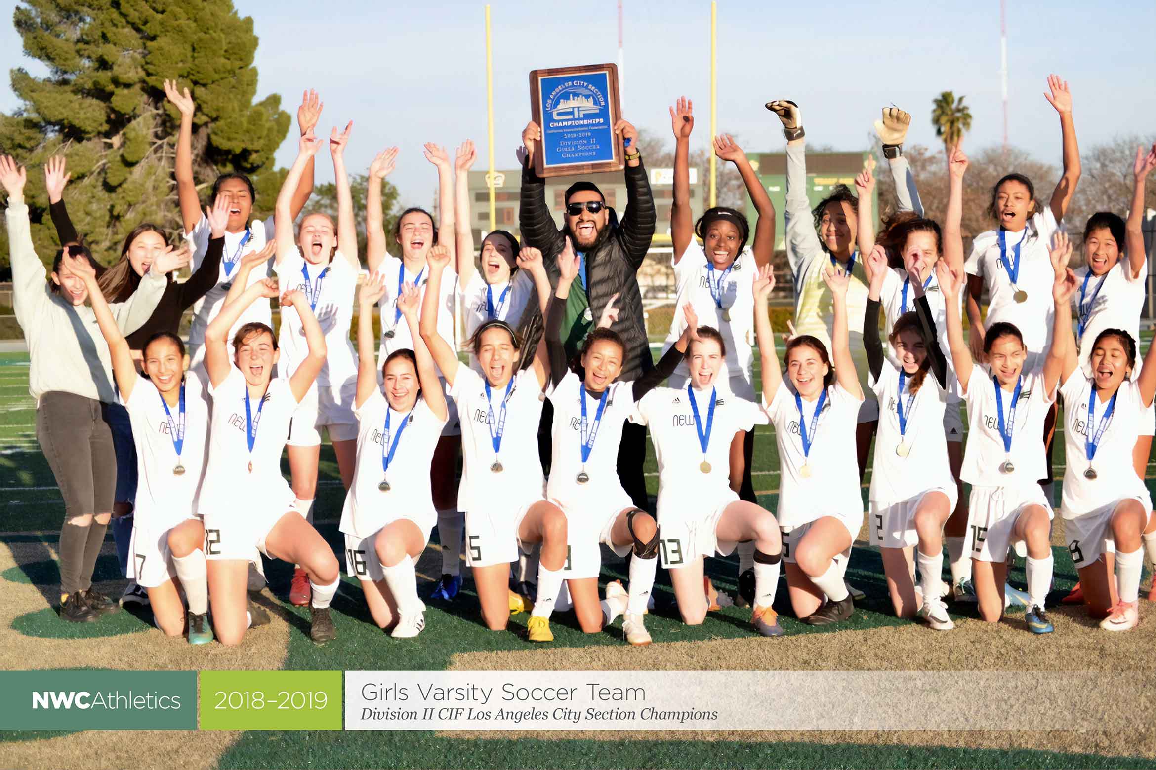 2018-2019 New West Charter Eagles Girls Varsity Soccer Team